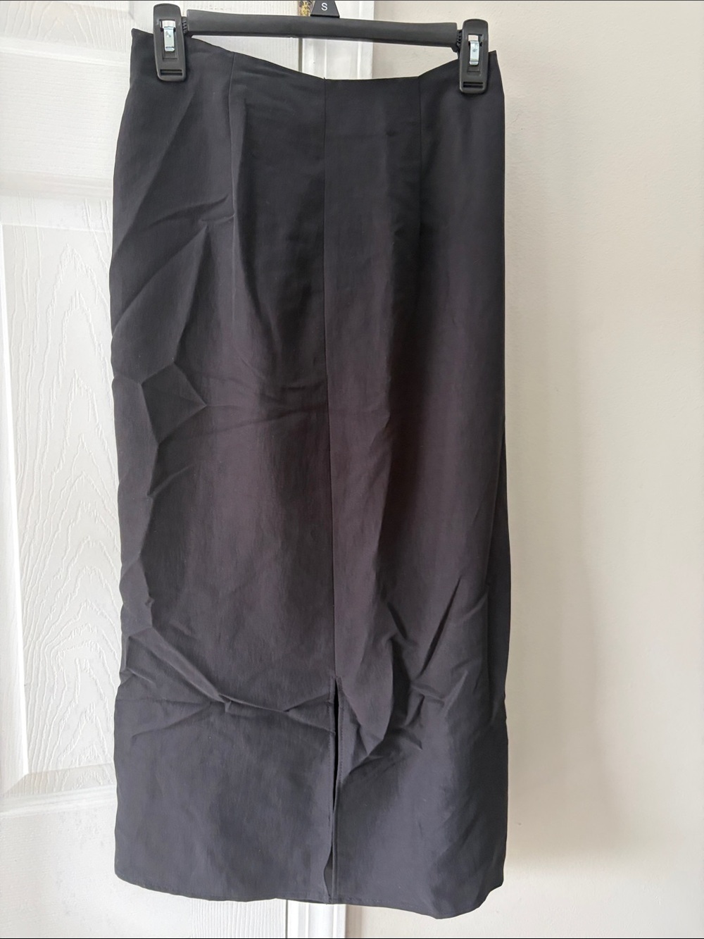 Zara Black Draped Pencil Skirt - Picture 2 of 2